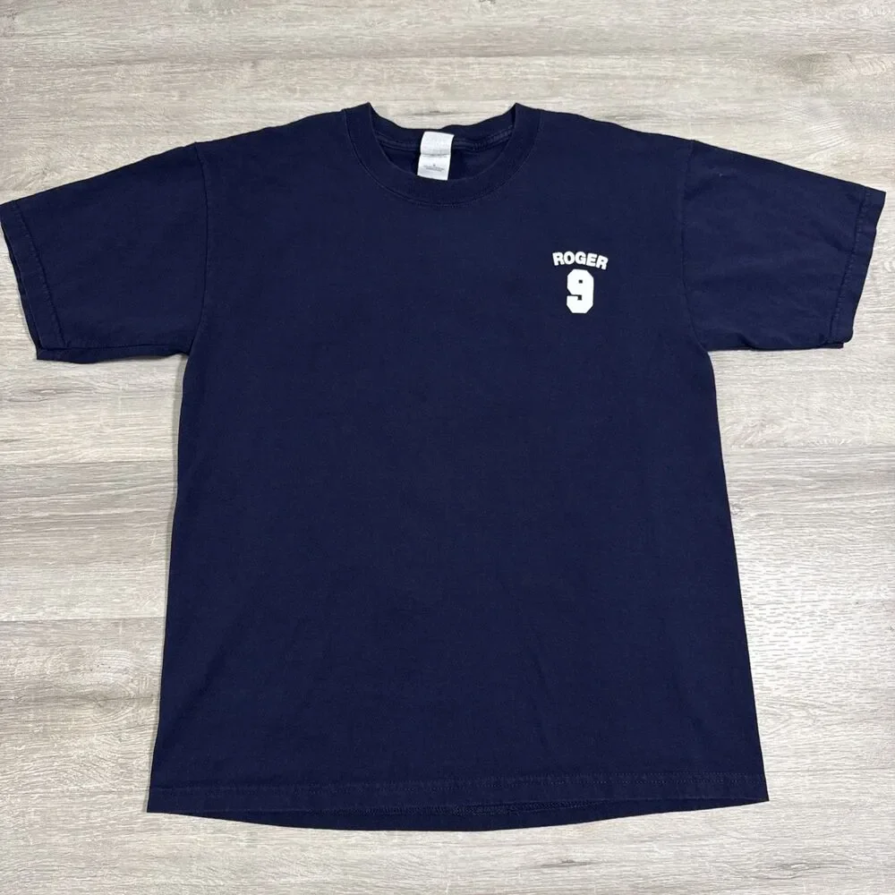 Roger Maris Shirt New York Yankees Baseball Men's Blue Large 100% Cotton Tee